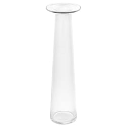 Karma 13 in. H X 3.5 in. W X 3.5 in. L Clear Glass Alana Vase