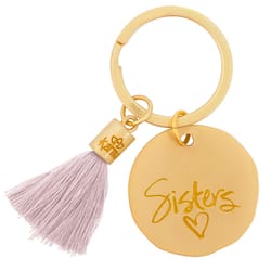 Karma Sisters Tassel Keychain Metal 1 pk