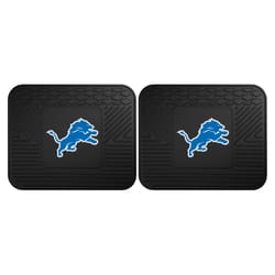 Fanmats Black Vinyl Utility Mat Set 2 pk
