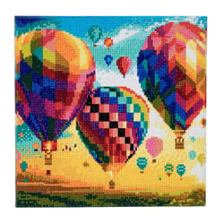 Crystal Art Craft Buddy Hot Air Balloons Framed Art Kit Multicolored