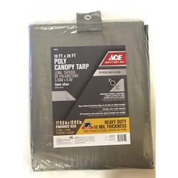 Ace 18 ft. W X 20 ft. L Heavy Duty Polyethylene Canopy Tarp Silver