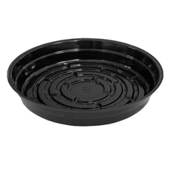 Curtis Wagner Plastics 4 in. H X 8 in. D X 8 in. D Plastic Plant Saucer Black