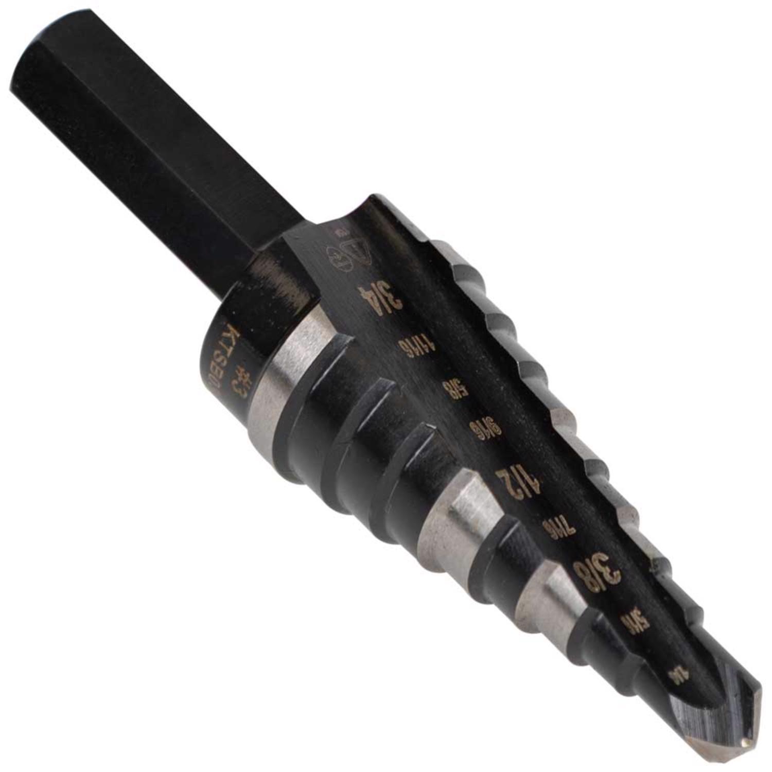 Photos - Drill Bit Klein Tools High Speed Steel Step  Hex Shank 1 pc KTSB03 