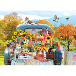 Cobble Hill Country Truck In Autumn Jigsaw Puzzle 500 pc