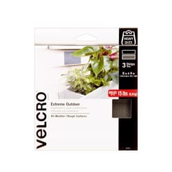VELCRO Brand Extreme Outdoor Small Nylon Hook and Loop Fastener 4 in. L 3 pk