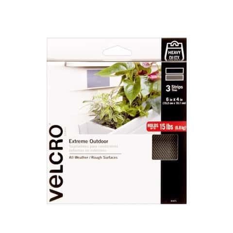 VELCRO Brand Extreme Outdoor Small Nylon Hook and Loop Fastener 4