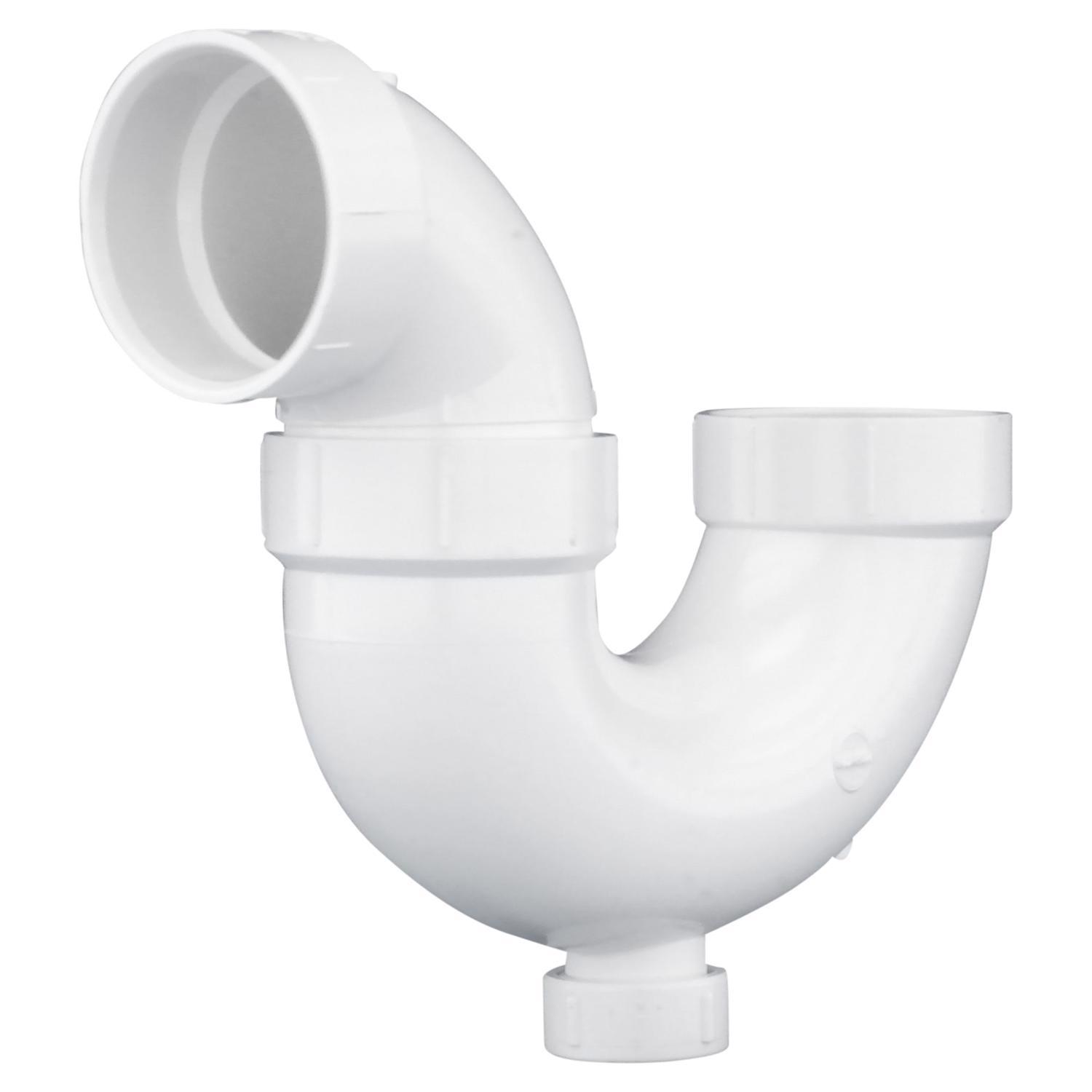 charlotte pipe schedule 40 2 in. hub x 2 in. d hub pvc p-trap with clean out 1 pk