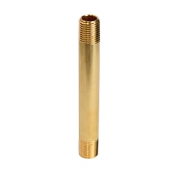 ATC 1/4 in. MPT in. X 1/4 in. D MPT Yellow Brass Nipple 4 in. L