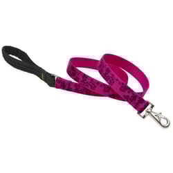 LupinePet Original Designs Multicolor Plum Blossom Nylon Dog Leash