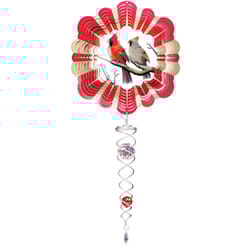Spinfinity Designs Cardinals Mini Set Multi-color Stainless Steel 6.5 in. Outdoor Spinner