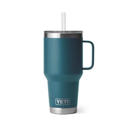 YETI Rambler 35 oz Agave Teal BPA Free Insulated Straw Tumbler