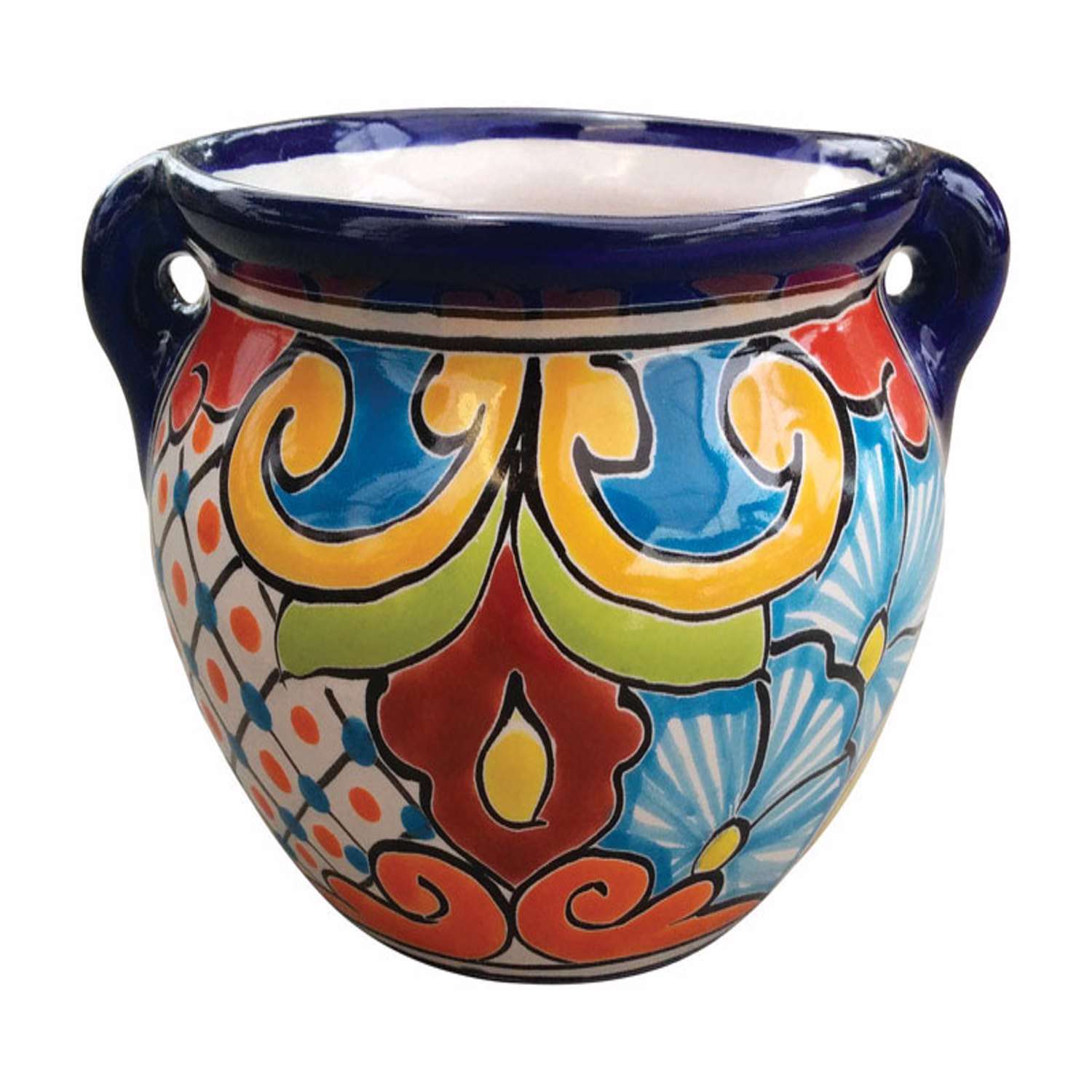 Avera Talavera 6 in. H X 7.25 in. W X 5.25 in. D Ceramic Michoacana ...