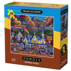 Dowdle Personal Puzzle Trainstation Multicolored 210 pc