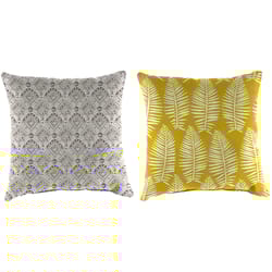 Jordan Manufacturing Assorted Polyester Throw Pillow 16 in. W X 16 in. L