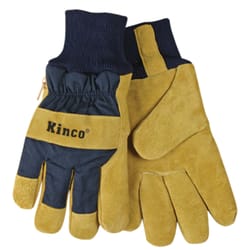 Kinco Men's Outdoor Knit Wrist Work Gloves Gold XL 1 pair