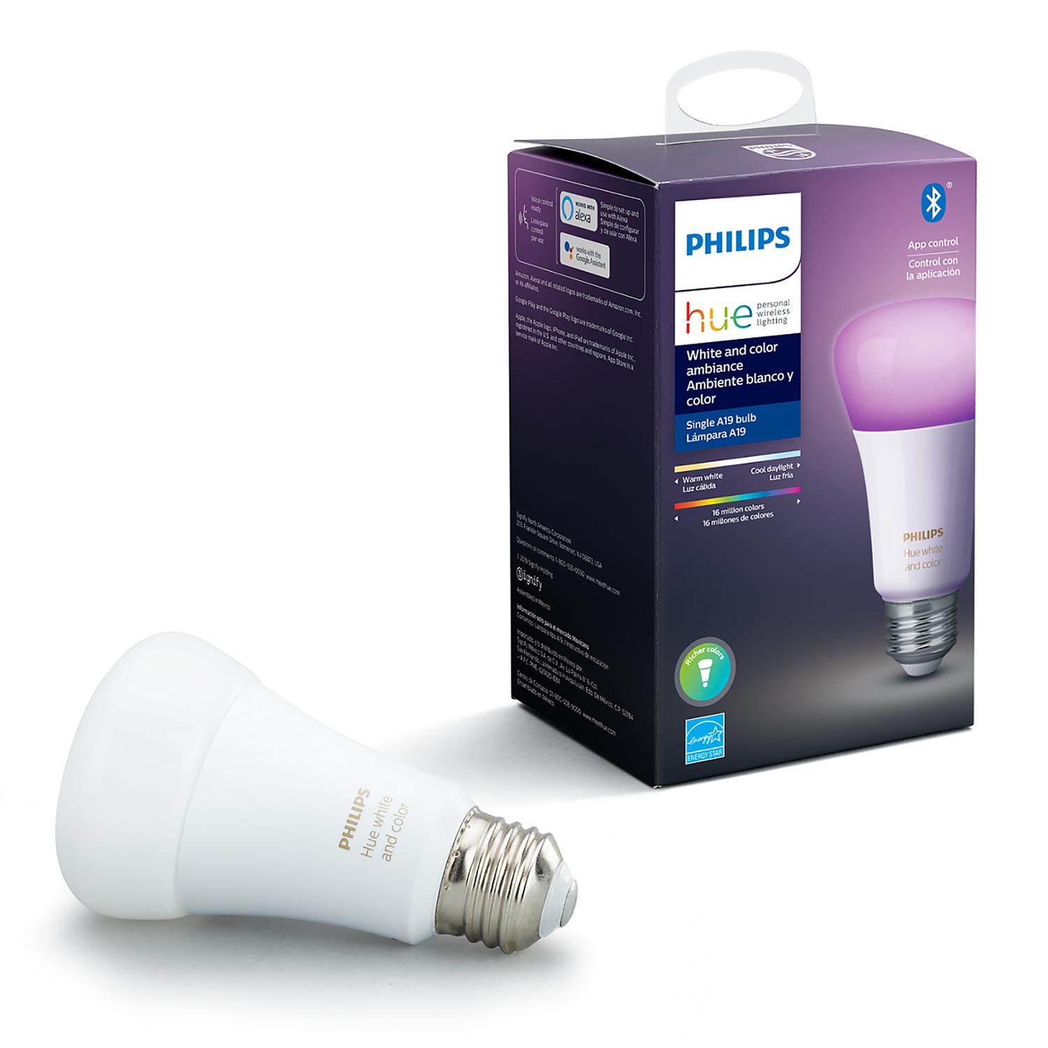 Philips HUE Lampara 10W A19 E26 Colores