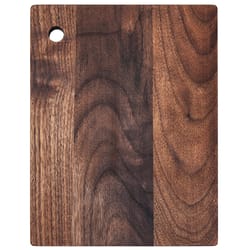 Totally Bamboo 8 in. L X 6 in. W X 1 in. Wood Walnut Serving & Cutting Board