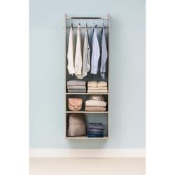 Easy Track 72 in. H X 14 in. W X 24 in. L Wood Laminate Closet Organizer