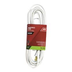 Ace Indoor 20 ft. L White Extension Cord 16/2 SPT-2