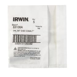 Irwin 3/32 in. X 2-1/4 in. L Cobalt Steel Drill Bit Straight Shank 1 pc