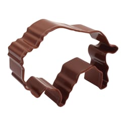 R&M International Corp 3 in. W X 4 in. L Buffalo Cookie Cutter Brown 1 pc