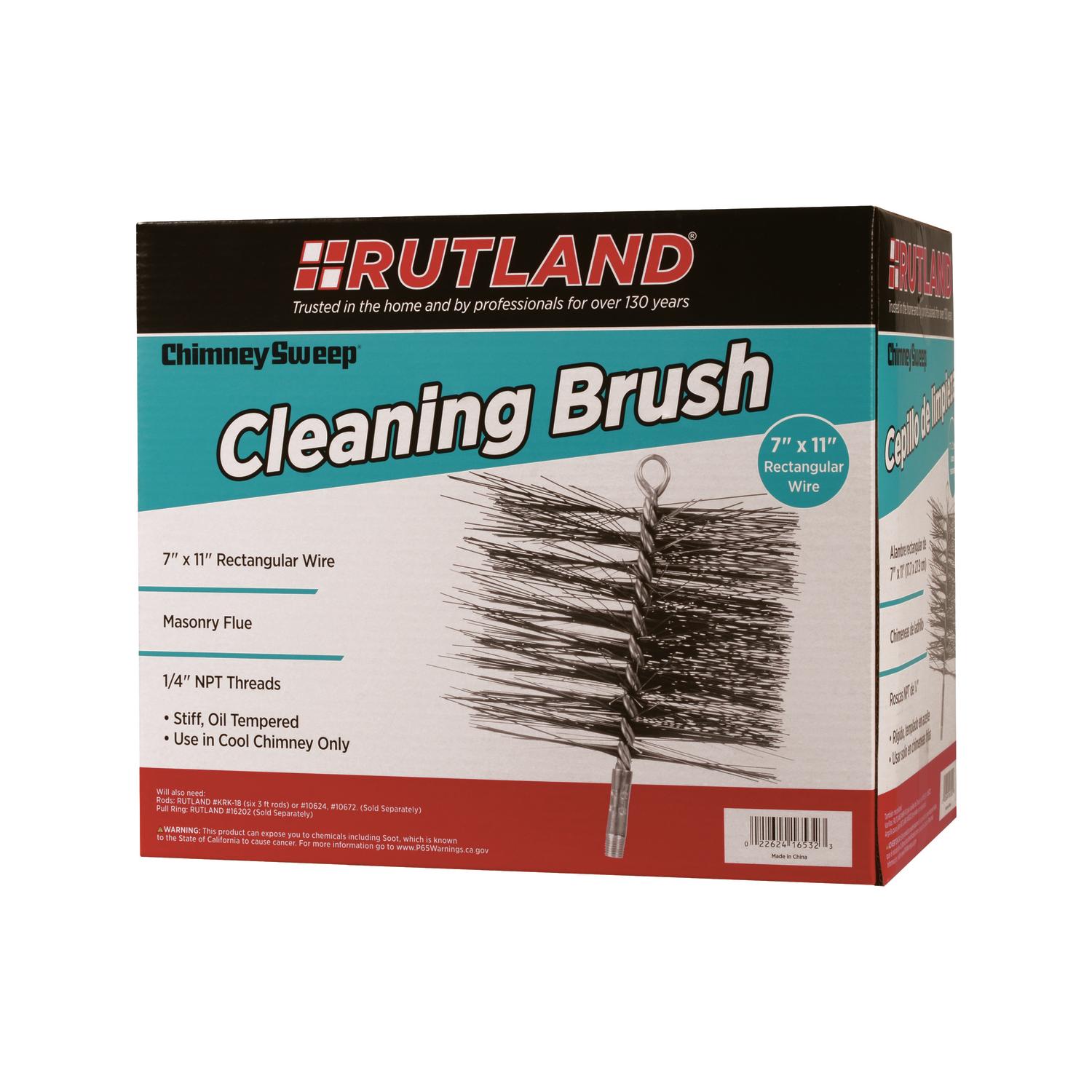 Rutland Rectangular Oil Tempered Chimney Brush Sansujyuku sansujyuku.com