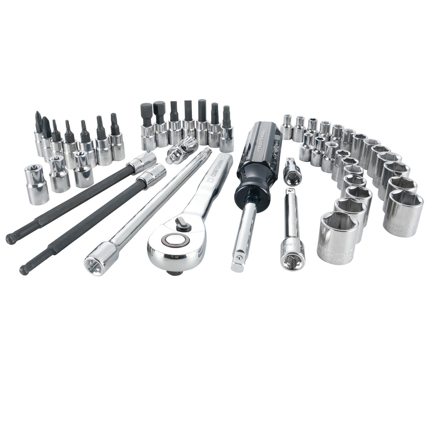 Craftsman 1/4 in. drive Metric and SAE 6 Point Mechanic’s Tool Set 48 pc Uae Electronic uaeelectronic.com