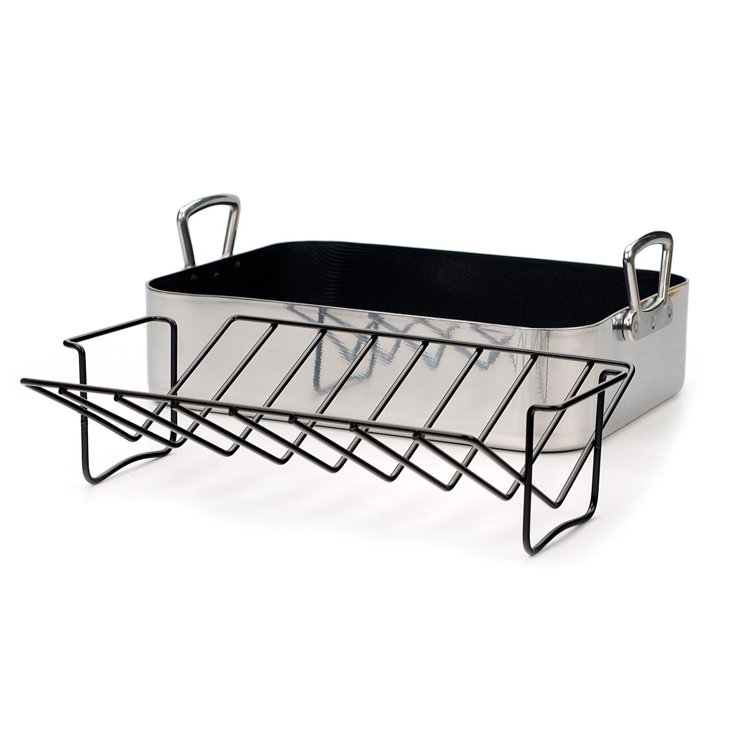 RSVP International Hercules Aluminum Deep Dish Pan Silver Sansujyuku sansujyuku.com