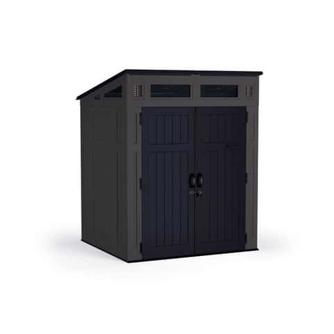 Suncast Modernist 6 ft. x 5 ft. Plastic Vertical Storage Shed with Floor Kit Suncast Modernist 6 ft. x 5 ft. Plastic Vertical Storage Shed with Floor Kit