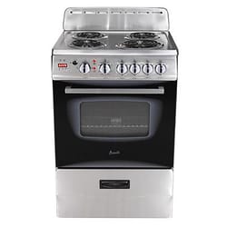 Avanti 2.6 cu ft Black/Silver Electric Range 900 W