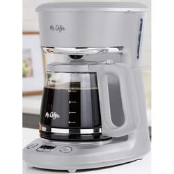 Mr. Coffee 12 cups Gray Coffee Maker