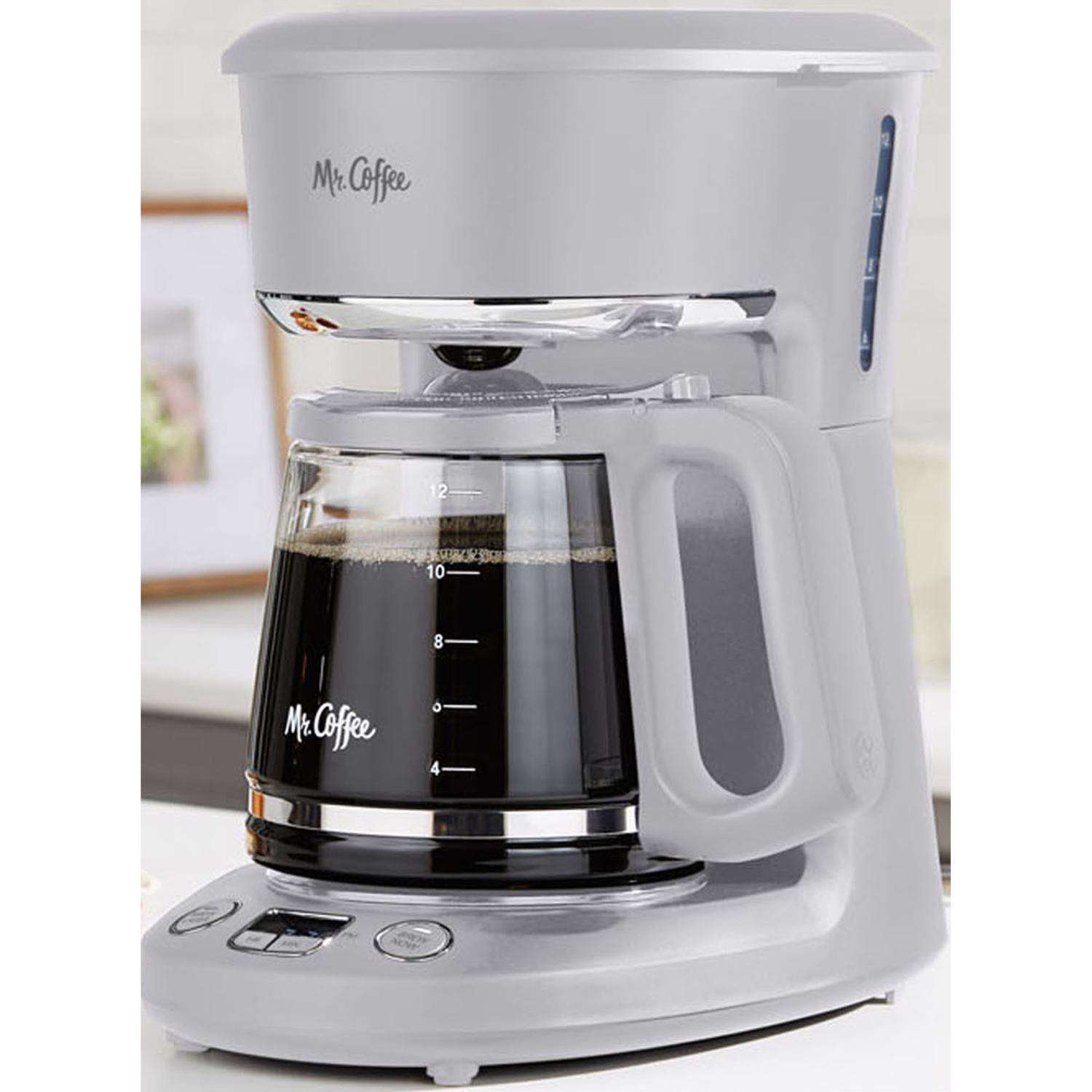 Mr. Coffee White 12-Cup Programmable Coffee Maker