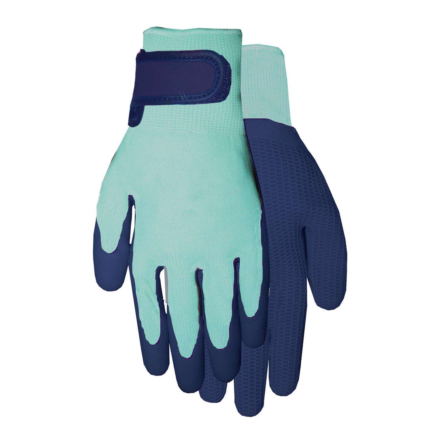MidWest Quality Gloves Gardening Gloves Blue M 1 pair Ace Hardware