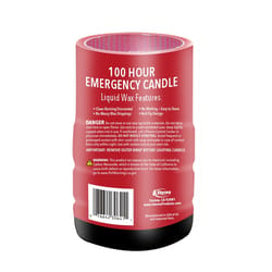 Sterno 100 Hour Emergency Soft Light Candles 5.5 in. H X 3.5 in. W X 3.5 in. L 13.6 oz 1 pk