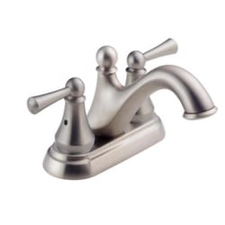 Delta Haywood Stainless Steel Farmhouse Bathroom Faucet 4 in.