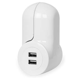 Quirky Pivot Power Mini Grounded 2 outlets Portable Power Outlet 1 pk