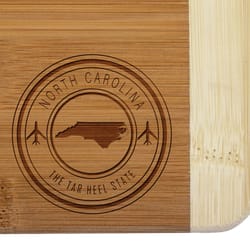 Totally Bamboo State Stamp 8 in. L X 5.75 in. W X 0.5 in. Bamboo Cutting Board