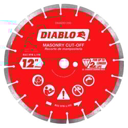Diablo 12 in. D X 1 in. Diamond Segmented Masonry Cut-Off Disc