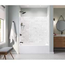 MAAX Jaxi 16 in. H X 30 in. W X 60 in. L White Bathtub