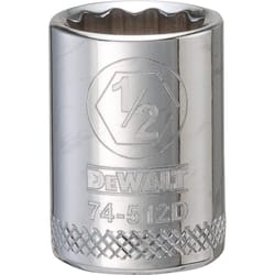 DeWalt 1/2 in. X 3/8 in. drive SAE 12 Point Socket 1 pc