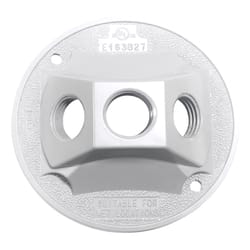 Sigma Engineered Solutions Round Die-Cast Metal 4.13 in. H X 4.13 in. W Lampholder Cover