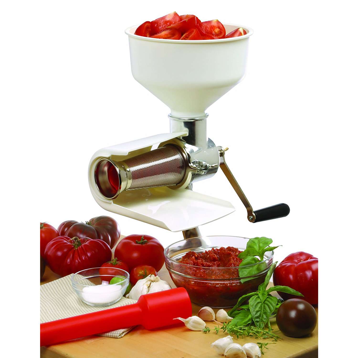 Assembling the Fruit and Vegetable Strainer Attachment 