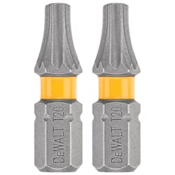 DeWalt Max Fit Torx #20 X 1 in. L Screwdriver Bit Set Steel 2 pk