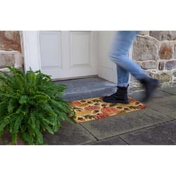 Entryways 17 in. W X 28 in. L Multicolored Harvest Hues Coir Door Mat