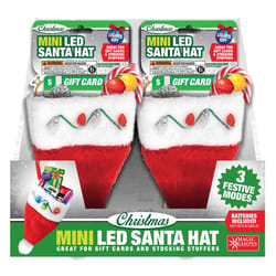 Magic Seasons Mini LED Santa hat Christmas Hat 1 pk