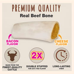 Cadet Bacon and Cheese Shin Bone For Dogs 8.5 oz 1 pk