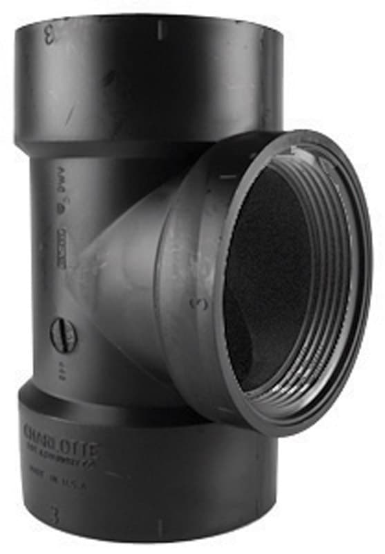 ABS004450600 Charlotte Pipe 1-1/2 in. Hub X 1-1/2 in. D Hub ABS sku ABS004450600