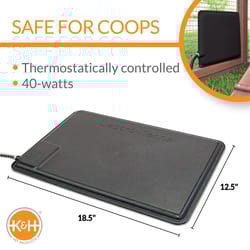 K&H Pet Products Blue/Gray Heated Pet Mat 12.5 in. W X 18.5 in. L