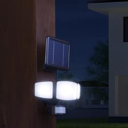 Glitzhome Dusk to Dawn Solar Powered LED White Security Floodlight