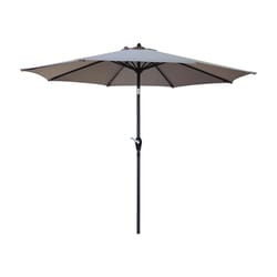 Living Accents 9 ft. Tiltable Tan Market Umbrella